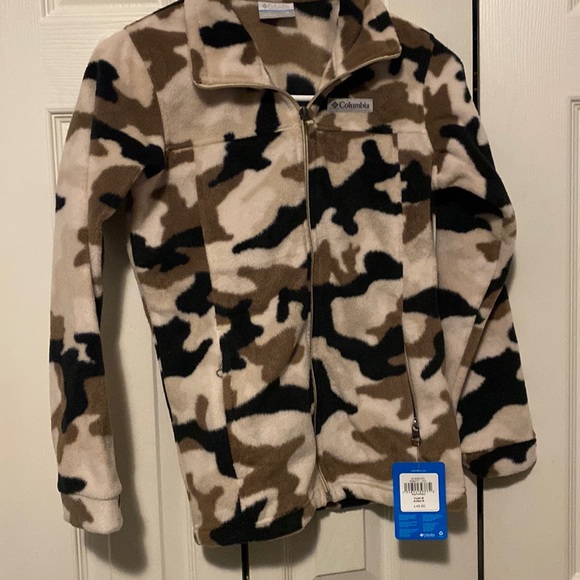 Boys brown camouflage Columbia jacket new with tags - Picture 1 of 4